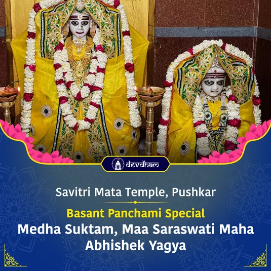 Gupt Navratri & Basant Panchami Special  : For Success in Education, Career and Exams, Medha Suktam Path and Maa Saraswati Maha Abhishek Yagya