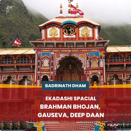 Ekadashi Special, Brahman Bhojan, Gau Seva and Deep Daan in Badrinath 