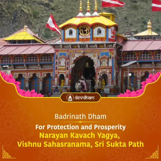 On the Closing Day of Badrinath Dham Doors : Narayan Kavach Yagya, Vishnu Sahasranama, and Shri Sukta Yagya for Protection and Prosperity