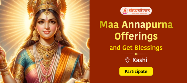 Offering At Offering to Maa Annapurna 