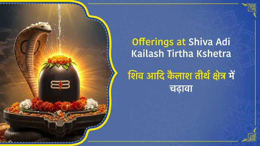 Offering At Adi Kailash Tirth Kshetra