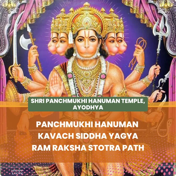Ram Janmabhoomi Prana Pratishtha 1 year Anniversary Special : Panchmukhi Hanuman Kavach Siddha Yagya <br/> Ram Raksha Stotra Path  - Slide 1